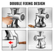 VEVOR Hand Operated Meat Grinder, 304 Stainless Steel Manual Meat Grinder, Multifunction Crank Meat Grinder Sausage Maker Powder Grinder, Household Manual Meat Mincer for Beef Chicken Pepper Mushroom