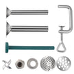VEVOR Hand Operated Meat Grinder, 304 Stainless Steel Manual Meat Grinder, Multifunction Crank Meat Grinder Sausage Maker Powder Grinder, Household Manual Meat Mincer for Beef Chicken Pepper Mushroom