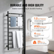 VEVOR 10-Bar Towel Warmer Rack Wall Mounted Heated Towel Rack for Bathroom Black