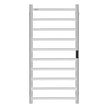 VEVOR 10 Bars Towel Warmer Rack Wall Mounted Heated Towel Rack Bathroom Silver