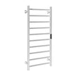 VEVOR 10 Bars Towel Warmer Rack Wall Mounted Heated Towel Rack Bathroom Silver