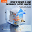 VEVOR RV Tankless Water Heater 15x15 in Propane Gas 42000BTU with Controller