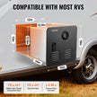 VEVOR RV Tankless Water Heater 15x15 in Propane Gas 42000BTU with Controller