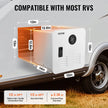 VEVOR RV Tankless Water Heater 15x15in Propane Gas 42000BTU with Controller