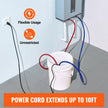 VEVOR Tankless Water Heater Flushing Kit, Includes Efficient Pump & 5 Gallon Pail & 2 Hoses & Descaling Powder, Wrench and Adapter for Quick Install Easy to Start, Water Heater Flush Kit