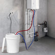 VEVOR Tankless Water Heater Flushing Kit, Includes Efficient Pump & 5 Gallon Pail & 2 Hoses & Descaling Powder, Wrench and Adapter for Quick Install Easy to Start, Water Heater Flush Kit