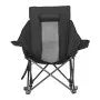 Heated Camping Rocking Chair with Dual-Zone Heating, 3 Heat Settings, Folding Outdoor Chair with Cup Holder & Storage Pocket, Supports 225 lbs