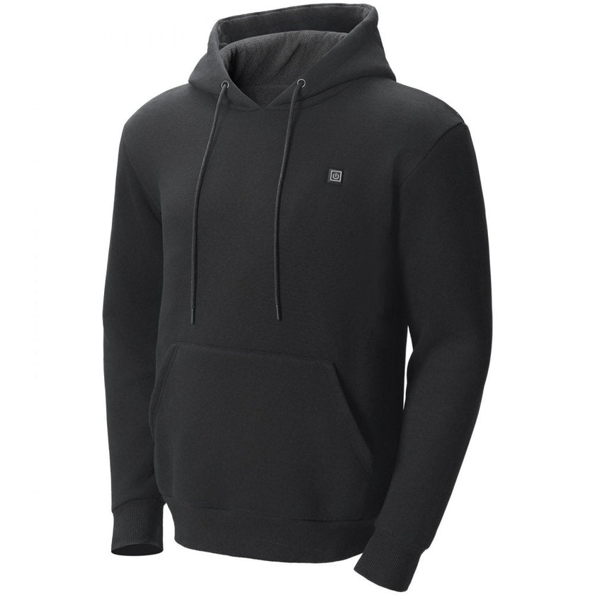 VEVOR Heated Hoodie Sweatshirt Unisex with Battery for Men & Women S Size Black