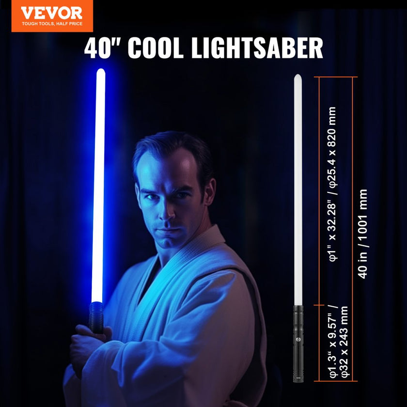 VEVOR Lightsaber 12 RGB Colors 16 Sounds Rechargeable  40