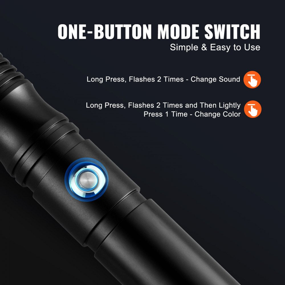 VEVOR Lightsaber 12 RGB Colors 16 Sounds Rechargeable  40