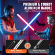 VEVOR Light Sword 2 Pack 7 RGB Colors Rechargeable Light up Sword