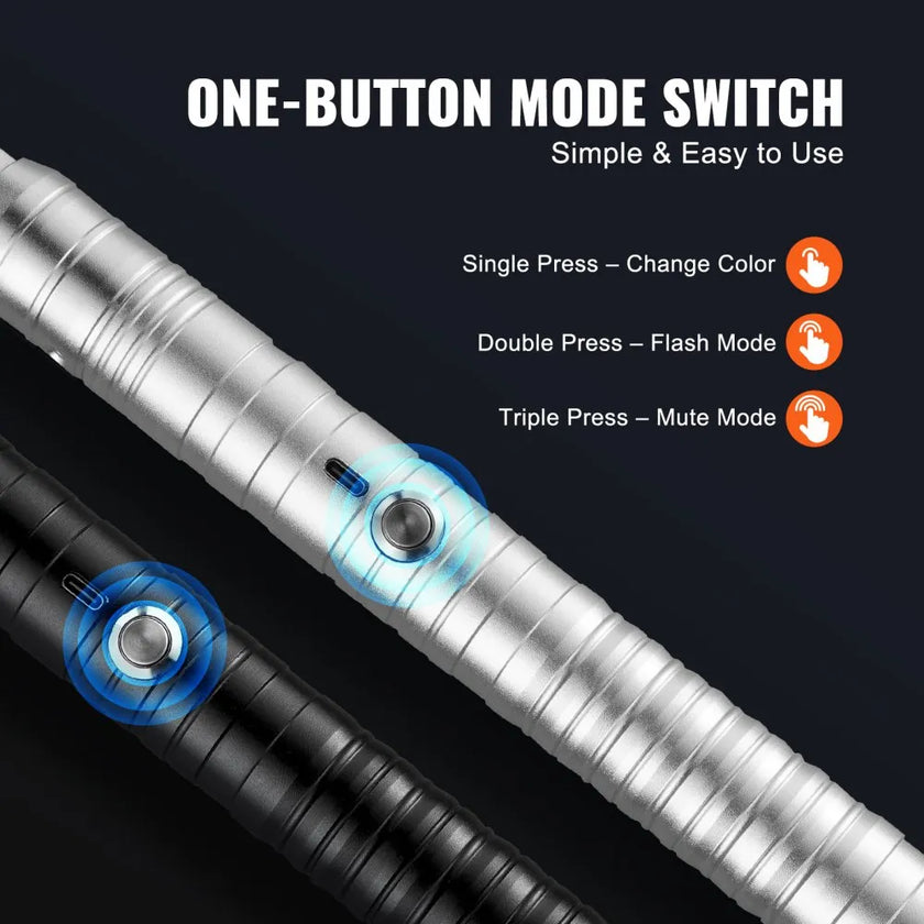 VEVOR Light Sword 2 Pack 7 RGB Colors Rechargeable Light up Sword