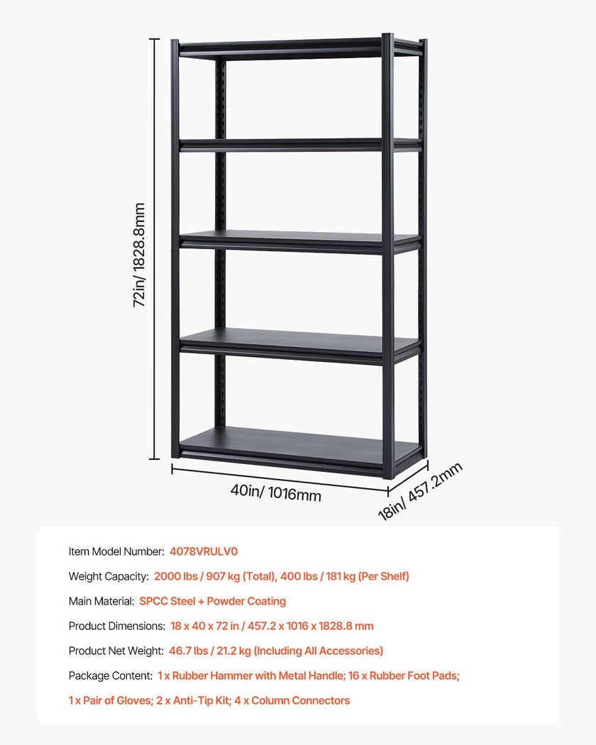VEVOR Storage Shelves 18