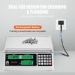 VEVOR Industrial Counting Scale, 30 kg x 1 g, Digital Scale for Parts and Coins, g/kg/lb Units, Electronic Gram Scale Inventory Piece Counting Scale Kitchen Jewelry Counting Scale with 3 LCD Screens