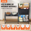 VEVOR Pet Feeding Station with Storage Dog Food & Toy Organizer Raised Dog Bowls