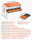 VEVOR Chicken Nesting Boxes, 4 Compartments, with Support Legs, Easy Egg Collection, Galvanized Steel and High-Strength Plastic, Roll Away Nesting Boxes for Chickens and Hens Laying Eggs, Orange