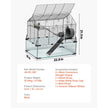 VEVOR Wire Hamster Cage Habitat 22.8in Rodent Gerbil Small Animal House