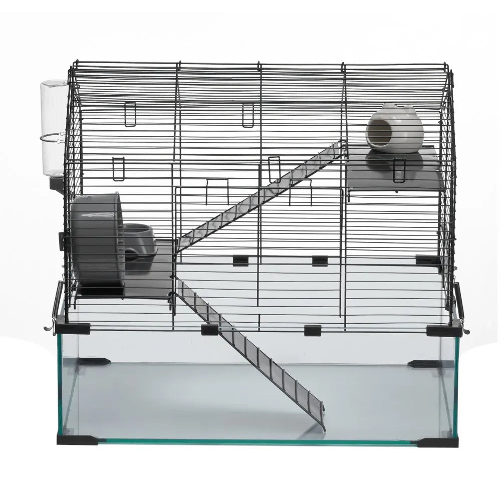 VEVOR Wire Hamster Cage Habitat 22.8in Rodent Gerbil Small Animal House