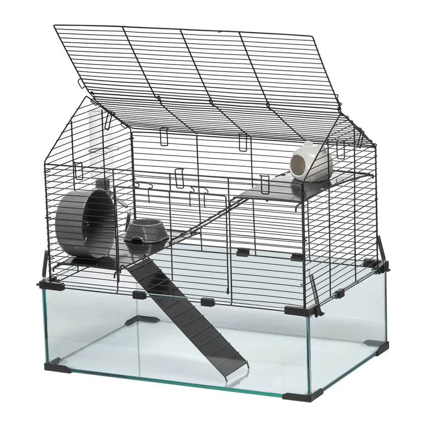 VEVOR Wire Hamster Cage Habitat 22.8in Rodent Gerbil Small Animal House