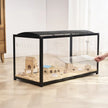 VEVOR Hamster Cage Habitat 37.8in Clear Rodent Gerbil Mice Small Animal House