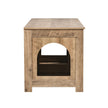 VEVOR Cat Litter Box Enclosure Wooden Litter Box Furniture Hidden 2 Rooms Greige