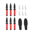 VEVOR Throwing Products Set 6 Pack 8.9 inch Stainless Steel with Nylon Sheath