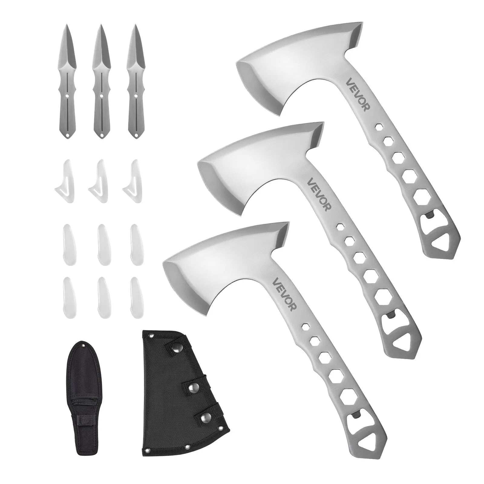 VEVOR Throwing Axes and Tomahawks 3 Pack Hatchet Axes and 3 Pack Set