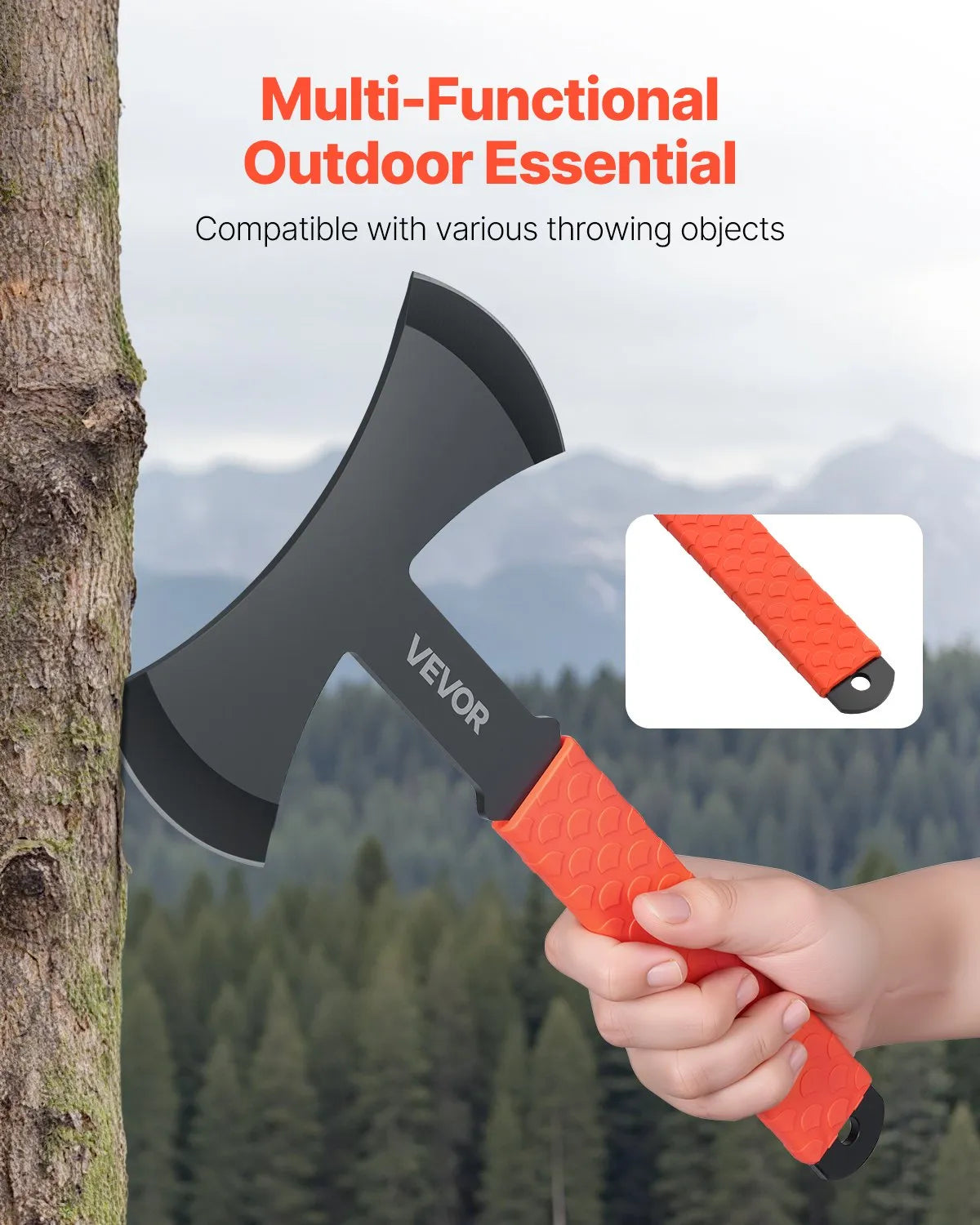 VEVOR Throwing Axes and Tomahawks 3 Pack 11.9 inch Double Bit Throwing Hatchet