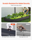 VEVOR Metal Raised Garden Bed 8x4x1 ft Outdoor Galvanized Planter Box Dark Gray