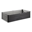 VEVOR Metal Raised Garden Bed 6x3x1.5ft Outdoor Galvanized Planter Box Dark Gray