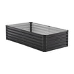 VEVOR Metal Raised Garden Bed 6x3x1.5ft Outdoor Galvanized Planter Box Dark Gray