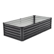 VEVOR Metal Raised Garden Bed 6x3x1.5ft Outdoor Galvanized Planter Box Dark Gray