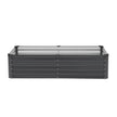 VEVOR Metal Raised Garden Bed 6x3x1.5ft Outdoor Galvanized Planter Box Dark Gray