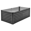 VEVOR Metal Raised Garden Bed 6x3x2ft Outdoor Galvanized Planter Box Dark Gray