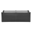 VEVOR Metal Raised Garden Bed 6x3x2ft Outdoor Galvanized Planter Box Dark Gray