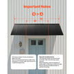 VEVOR Window Awning Door Canopy 104x36 in Outdoor Patio Steel Front Door Awnings