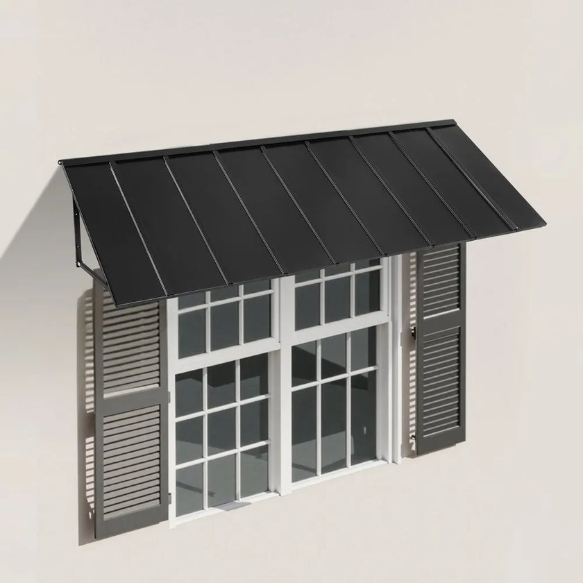 VEVOR Window Awning Door Canopy 104x36 in Outdoor Patio Steel Front Door Awnings