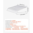 VEVOR Window Awning Door Canopy 40x42 in Aluminum Alloy Front Door Awnings