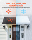 VEVOR Window Awning Door Canopy 80x36 in Outdoor Patio Steel Front Door Awnings