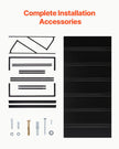 VEVOR Window Awning Door Canopy 80x36 in Outdoor Patio Steel Front Door Awnings