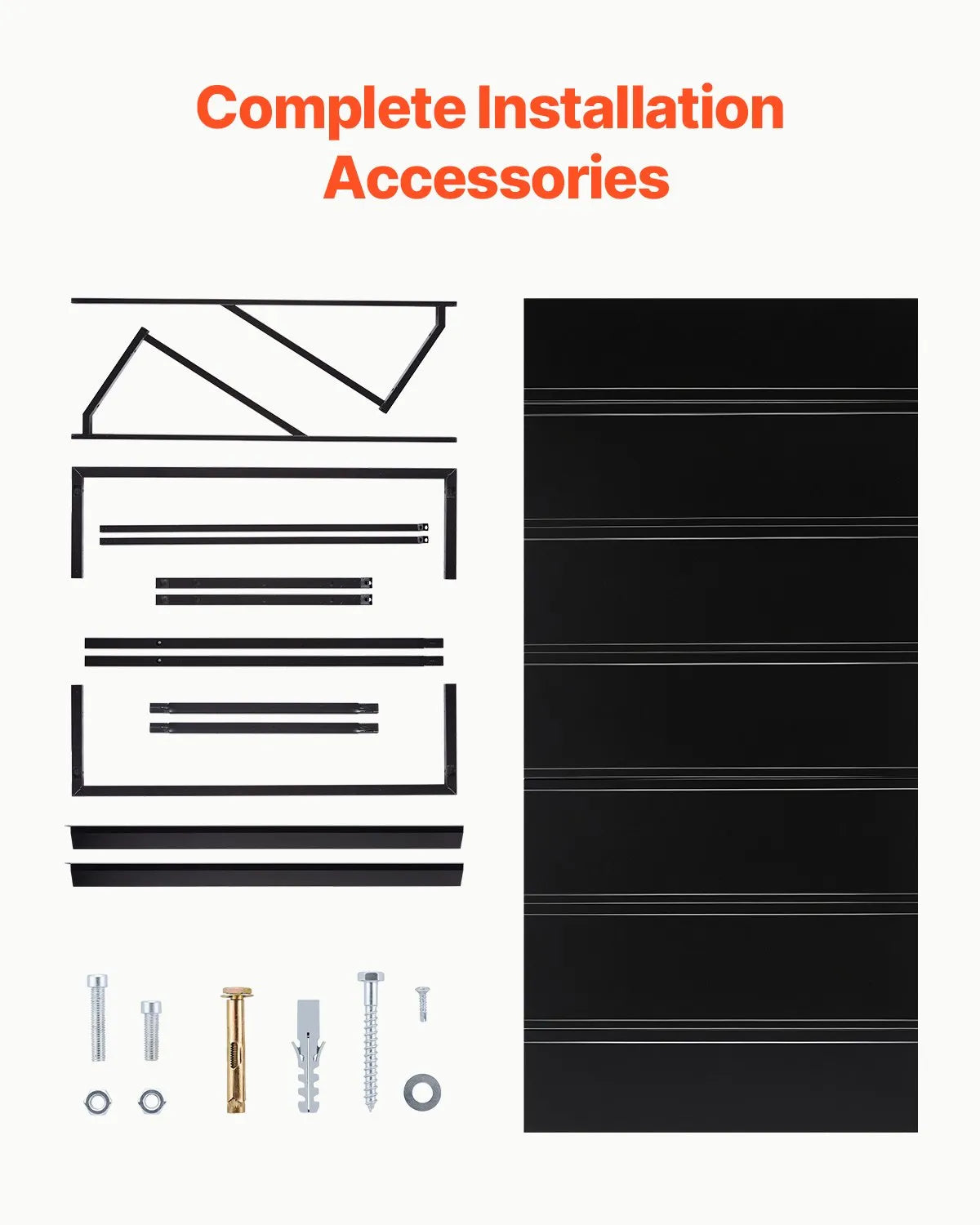 VEVOR Window Awning Door Canopy 80x36 in Outdoor Patio Steel Front Door Awnings