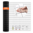 VEVOR Hardware Cloth, 48'' x 50' Galvanized Wire Mesh Roll, 16 Gauge Chicken Wire Fence Roll, Vinyl Coating Metal Wire Mesh for Chicken Coop Barrier, Rabbit Snake Fences, Poultry Enclosures