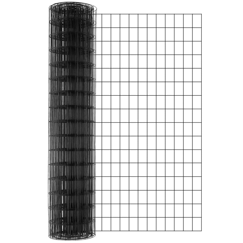VEVOR Hardware Cloth, 48'' x 50' Galvanized Wire Mesh Roll, 16 Gauge Chicken Wire Fence Roll, Vinyl Coating Metal Wire Mesh for Chicken Coop Barrier, Rabbit Snake Fences, Poultry Enclosures