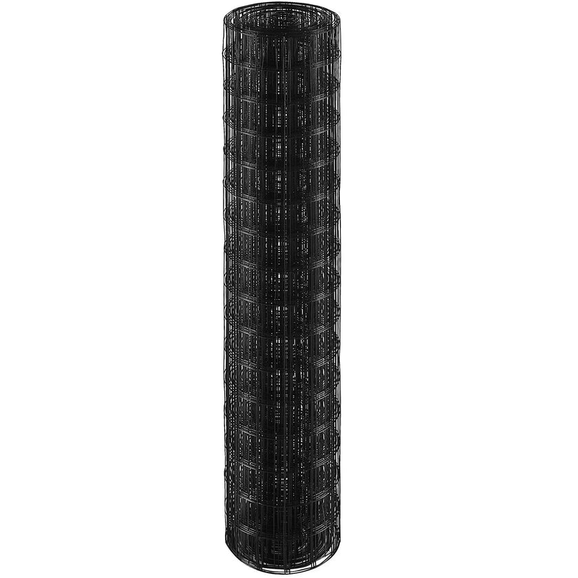 VEVOR Hardware Cloth, 48'' x 50' Galvanized Wire Mesh Roll, 16 Gauge Chicken Wire Fence Roll, Vinyl Coating Metal Wire Mesh for Chicken Coop Barrier, Rabbit Snake Fences, Poultry Enclosures