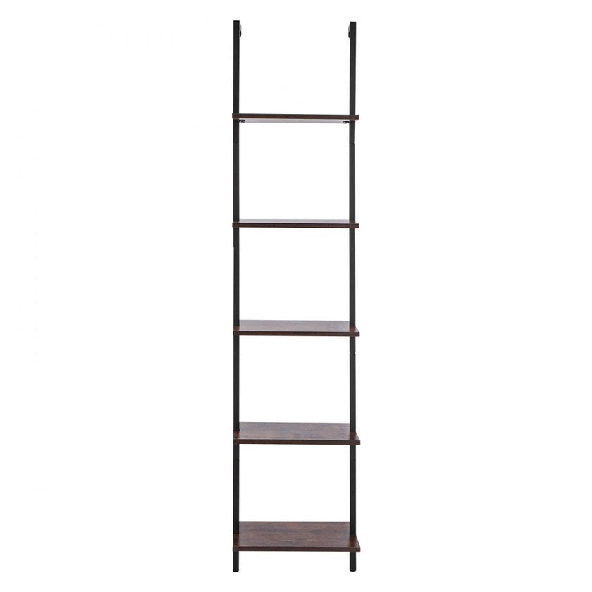 VEVOR Industrial Square Pipe Shelf 5 Tier 15.6x11.8in Wall-Mount for Bedroom