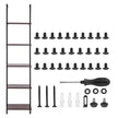 VEVOR Industrial Square Pipe Shelf 5 Tier 15.6x11.8in Wall-Mount for Bedroom