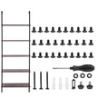VEVOR Industrial Square Pipe Shelf 5 Tier 24x11.8in Wall-Mount for Bedroom