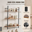 VEVOR Industrial Pipe Shelf 3 Tier 32x9.84in Wall-Mount for Kitchen Bedroom