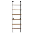 VEVOR Industrial Pipe Shelf 6 Tier 24x9.84in Wall-Mount for Kitchen Bedroom