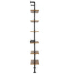 VEVOR Industrial Pipe Shelf 6 Tier 24x9.84in Wall-Mount for Kitchen Bedroom